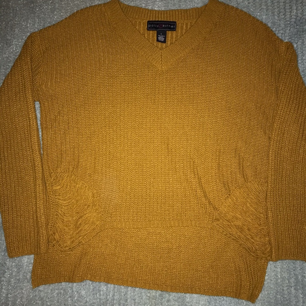Mustard C-Neck Sweater